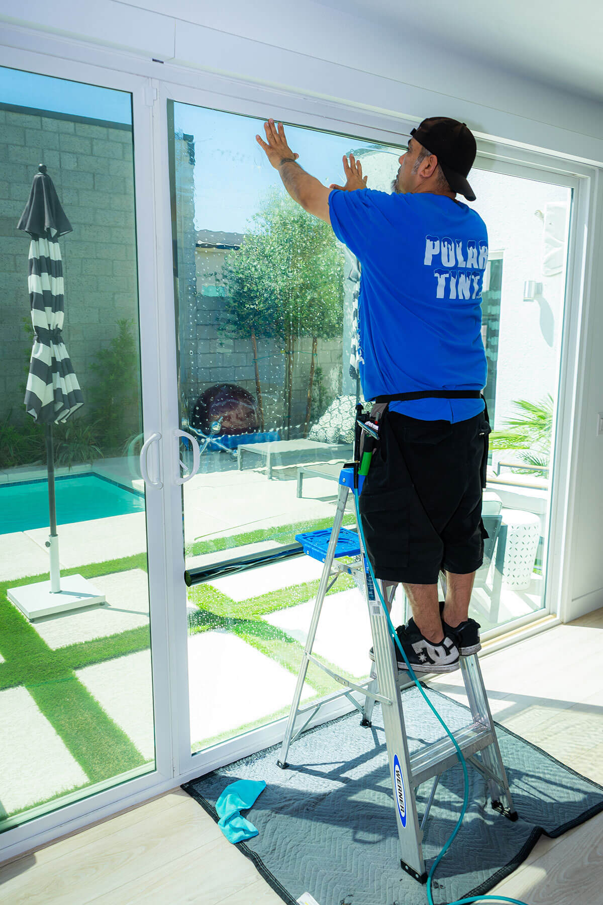Residential Polar Tint Solar film on west-facing Summerlin home windows