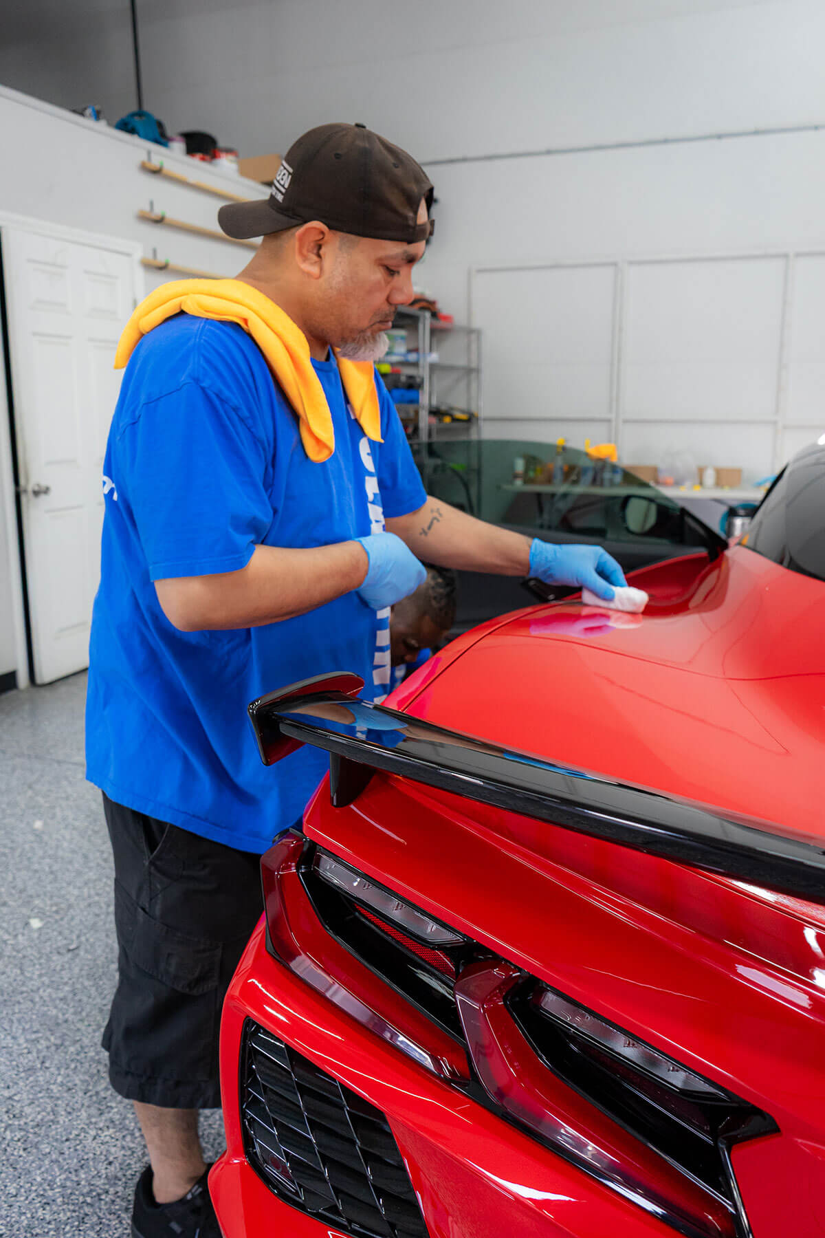 Hydrophobic water beading on a Summerlin daily-driver finished with 3M multi-year ceramic coating